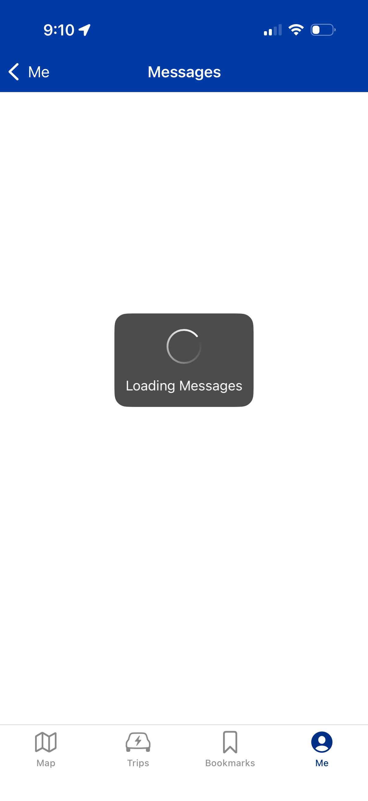 plugshare error screenshot